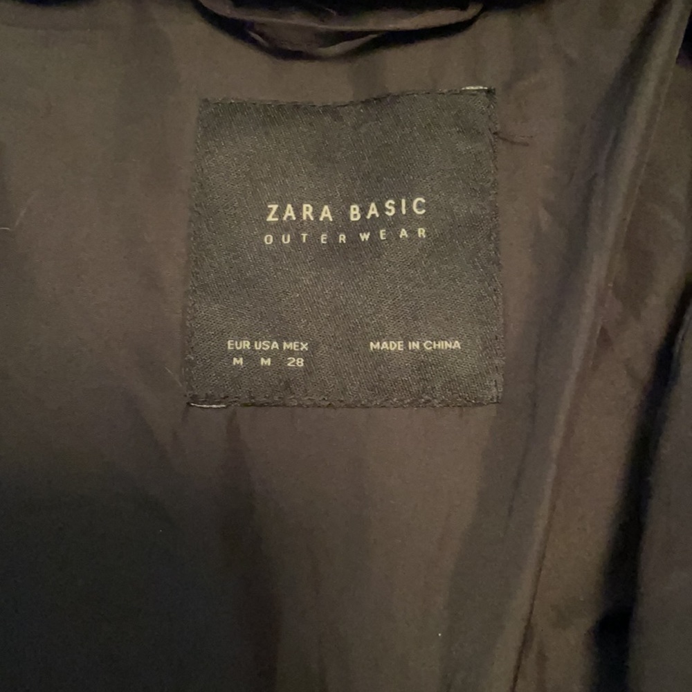 Zara Basic Outerwear Long Coat With Removable Hoo… - image 3